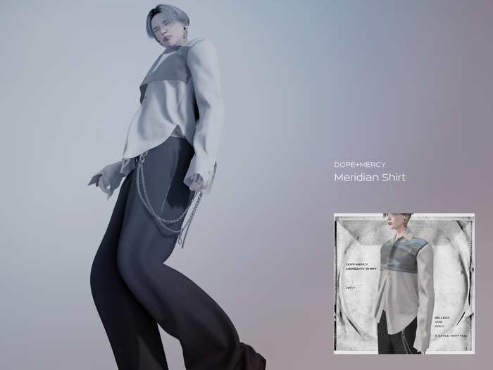 [Dope+Mercy] Meridian Shirt_Gray