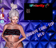 Priority - Bunny Tube Top (Red)