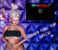 Priority - Bunny Tube Top (Green)