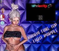 Priority - Bunny Tube Top (Light Purple)