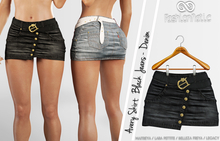 Avery Skirt Black Jean -Denim - Maitreya, Lara Petite, Belleza Freya, Legacy - FashionNatic