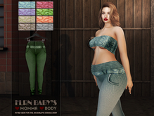[FLRN DESIGN] - Mila High Waist Jeans Green