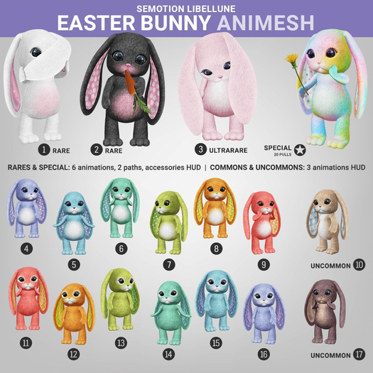 SEmotion Libellune Easter Bunny Animesh #12