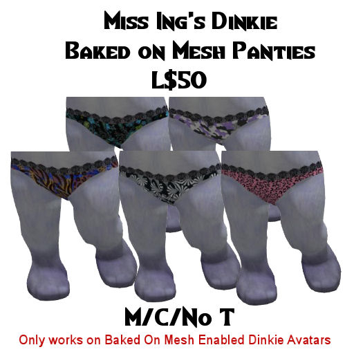 Miss Ing's Dinkie BOM Panties