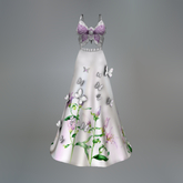 Lily Butterfly Meadow Slink Dress