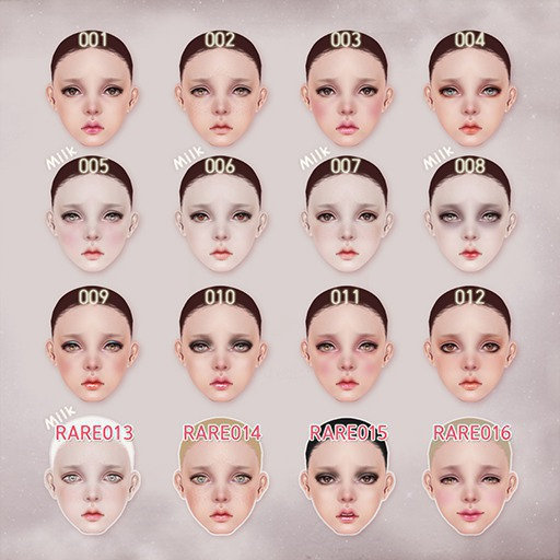 VCO ~ Mary Mesh Head_ 013 (Milk) RARE