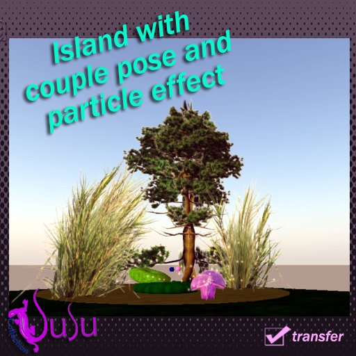 Su-island with couple pose and particle effect