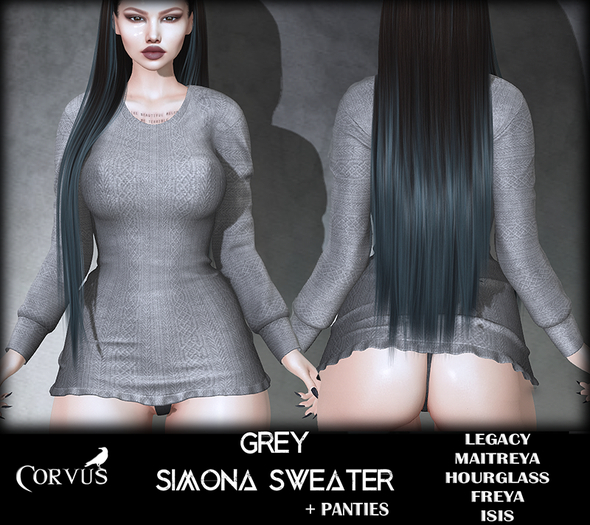 Corvus : Grey Simona Sweater