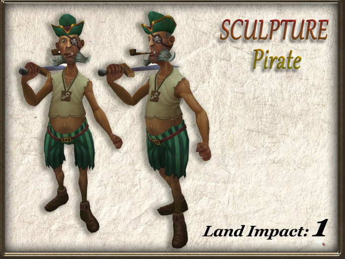 SCULPTURE - Pirate (1 Li ) Full Perm
