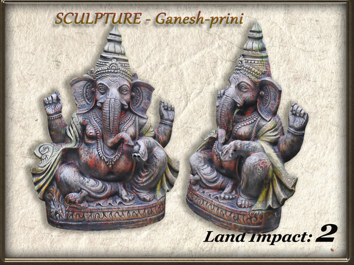 SCULPTURE - Ganesh-prini (2 Li) Full Perm