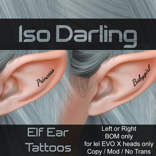 Iso Darling - Elf Ear Tattoos EVOX