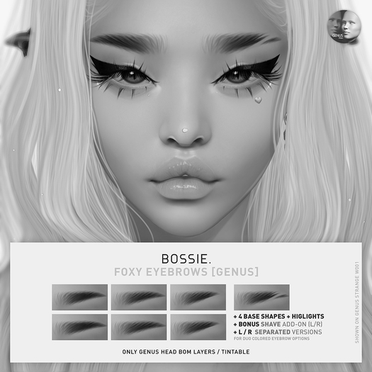 Bossie. foxy eyebrows [Genus][DEMO]