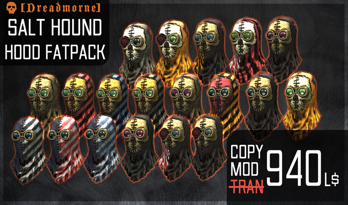 [ Dreadmorne ] // Salthound Hood fatpack