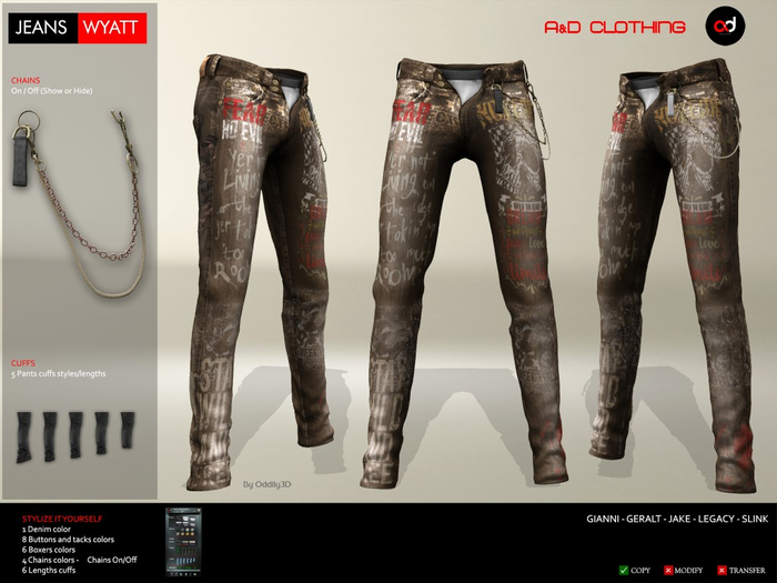 A&D Clothing - Pants -Wyatt- Brown