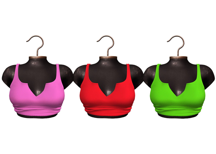 DRAIN: Skittle Pack Crop Tanks [ADD]