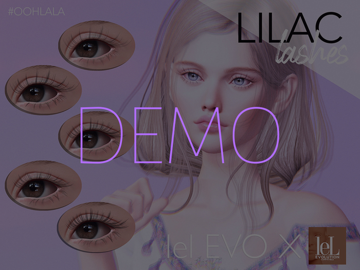 DEMO#oohlala-Lilac Lashes (EVO X + Lelutka Evolution)