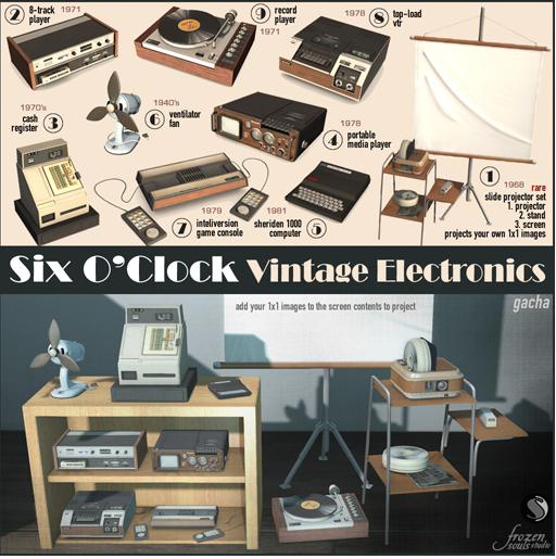 !six o'clock! [VINTAGE ELECTRONICS-4] 1978 Portable Media*