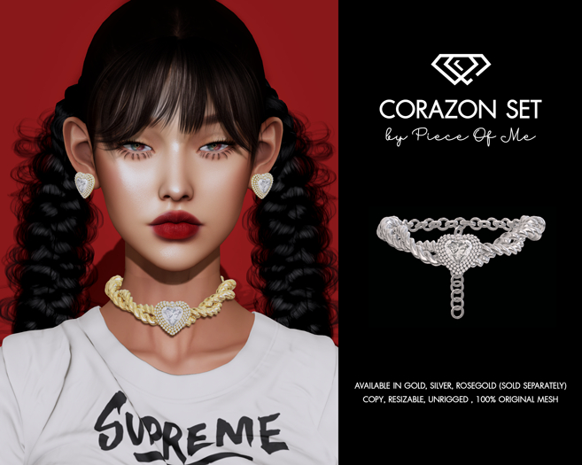 [POM] Corazon Necklace (Silver)