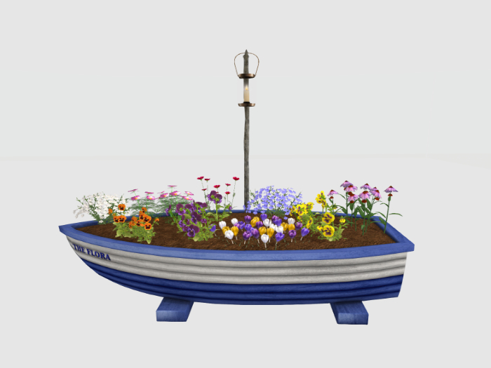Planter, Boat, Planter Decoration, Planter