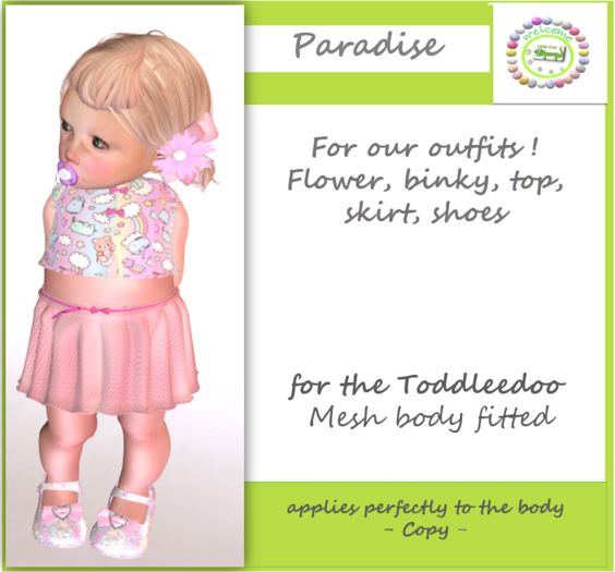  SKIRT ECOSS paradise***Little Croc***