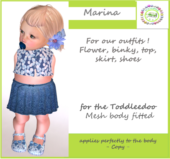 SKIRT ECOSS MARINA ***Little Croc***