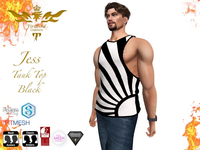 Firebird Jess Tank Top Black