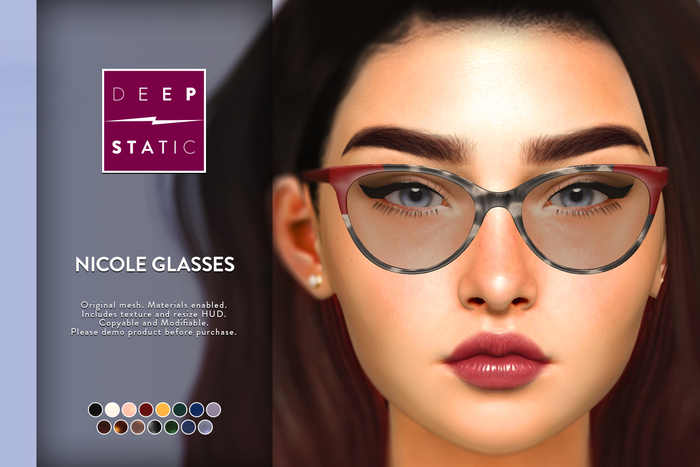 Nicole Glasses by DEEP STATIC