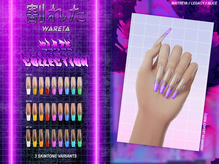 .WARETA. Blaze Nail Collection TONE 01 (Add me!)
