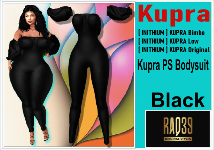 [R39] Kupra PS Bodysuit Black