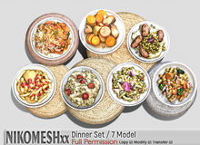 ::NIKOMESH::Full Permission Dinner Set / 7 Model