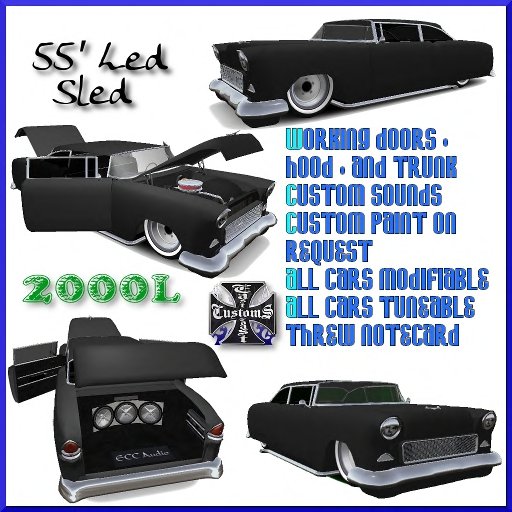55 Bel Air Lead Sled