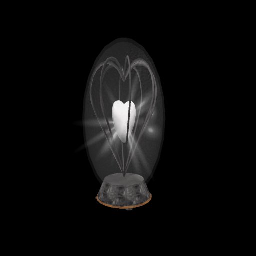 ☆❤ Rotating Heart SnowGlobe - Black & White ❤☆