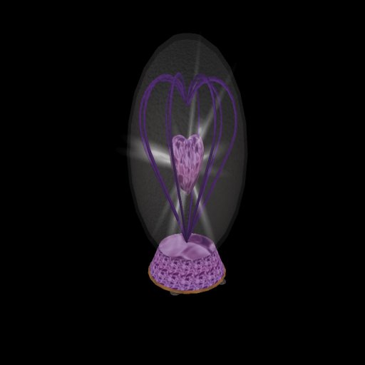☆❤ Rotating Heart SnowGlobe - purple ☆❤