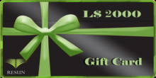 Res_Gift Card 2000 L$ Rez to activate