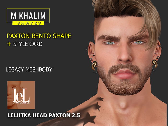 Paxton shape for Lelutka head Paxton 2.5 / Legacy