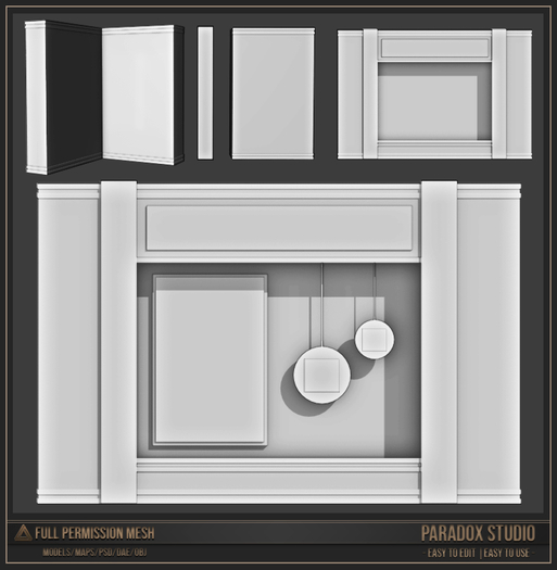 PARADOX STUDIO I FULL PERM Store Interior Wall Kit 001
