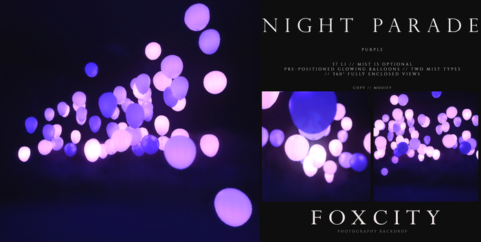 FOXCITY. Photo Booth - Night Parade (Purple)