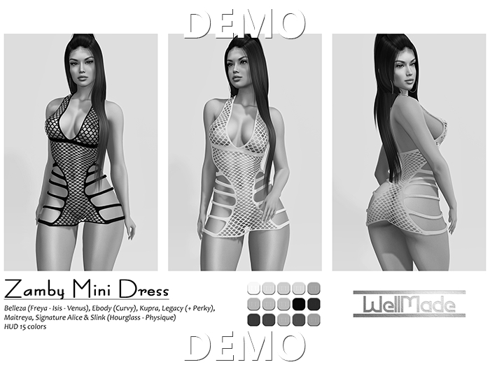 [WellMade] Zamby Mini Dress DEMO