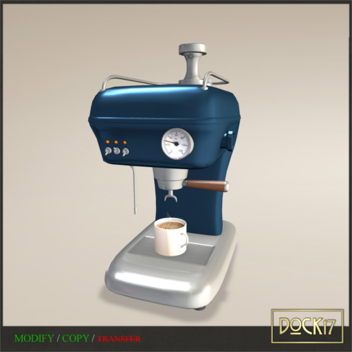 #Dock17# Coffee machine Blue clean package (ADD)