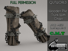 .::QUTWORLD Wooden Pile Trunk With Chain::.FP