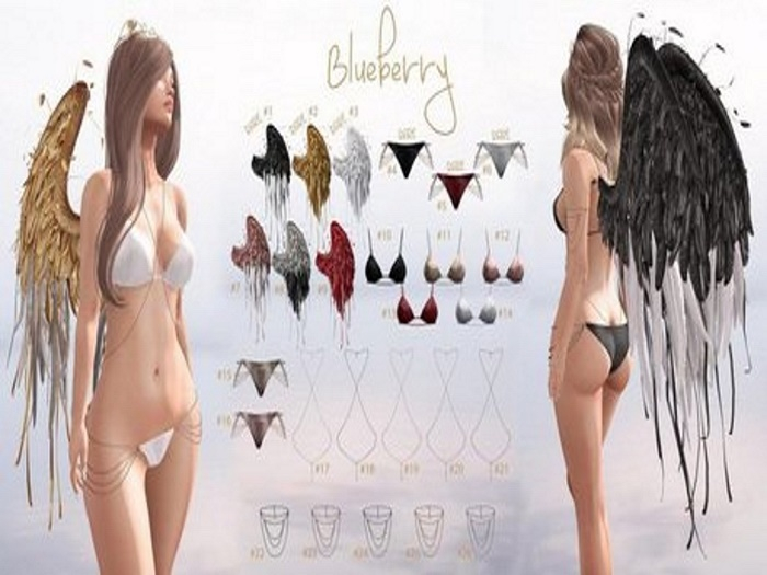 #21 Blueberry - Oakley - Common - Belleza - SilverD. Bodychain