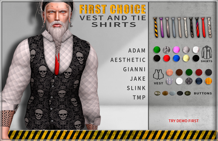 -= Vest And Tie Shirts =-