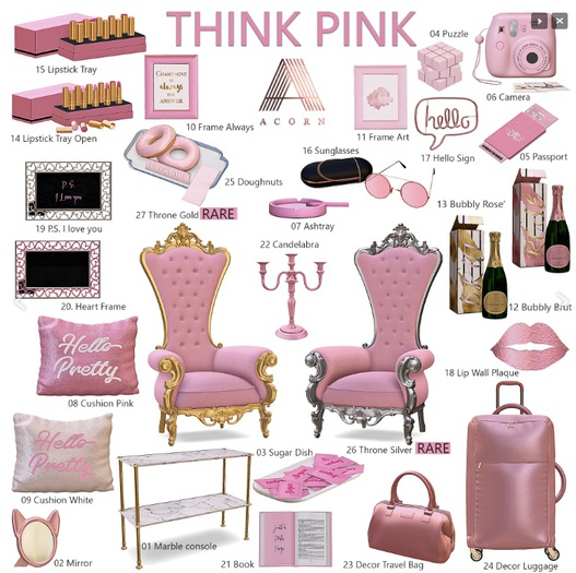 26. ACORN Think Pink Throne SILVER RARE