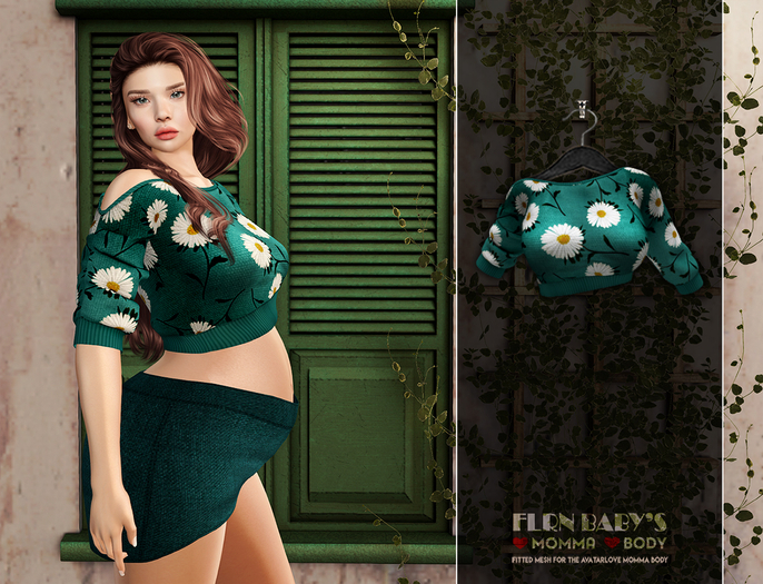 [FLRN DESIGN] - Gia Top Pattern Teal