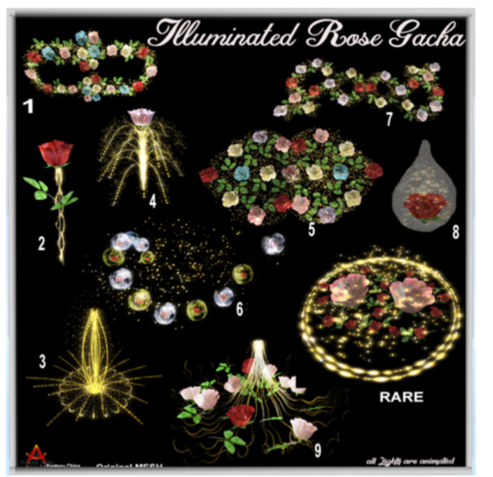 FCBTS - Illuminated Rose Gacha RARE
