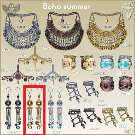 [The Forge] Boho Earrings, Gold