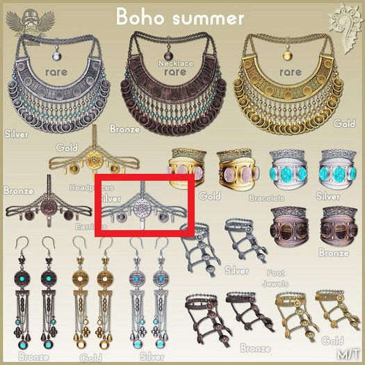 [The Forge] Boho Headchain, (Silver)