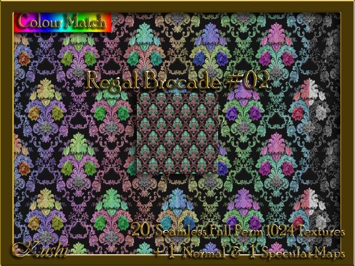 Regal Brocade #02 Seamless Texture Set