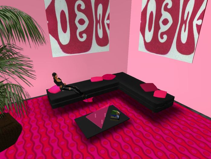 Complete Low Prim Livingroom-Set Leather sitanimations