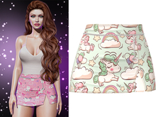 Serena Skirt [Unicorn Seafoam Green] - Maitreya • Legacy • Freya